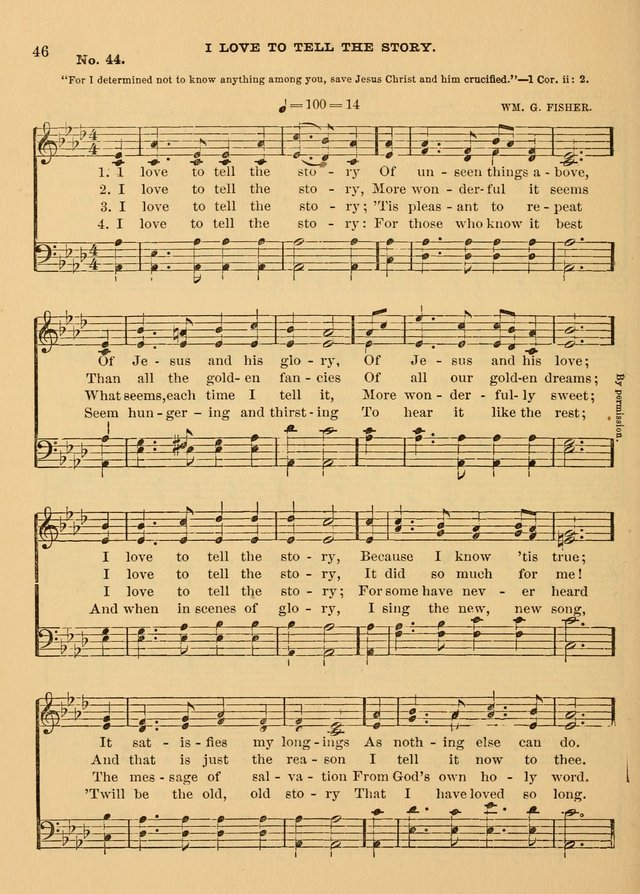 The Christian Sunday School Hymnal: a compilation of choice hymns and tunes for Sunday schools page 46