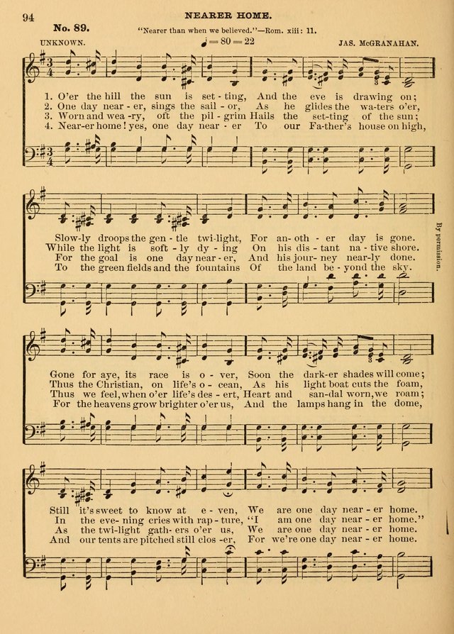 The Christian Sunday School Hymnal: a compilation of choice hymns and tunes for Sunday schools page 94