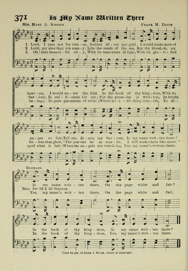 Church and Sunday School Hymnal with Supplement: a Collection of Hymns and Sacred Songs ... [with Deutscher Anhang] page 262
