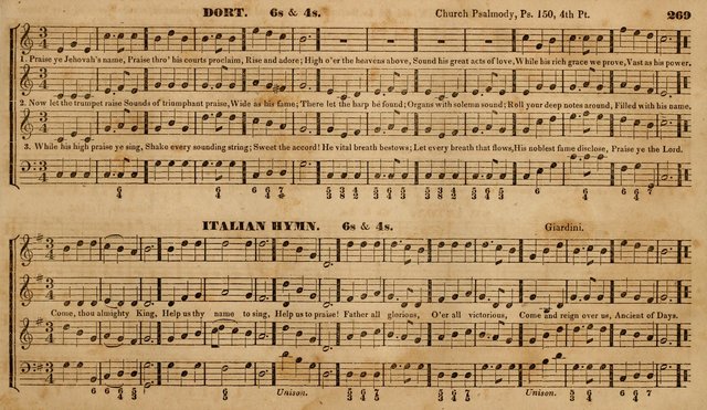 The Choir: or, Union collection of church music. Consisting of a great variety of psalm and hymn tunes, anthems, &c. original and selected. Including many beautiful subjects from the works.. (2nd ed.) page 269