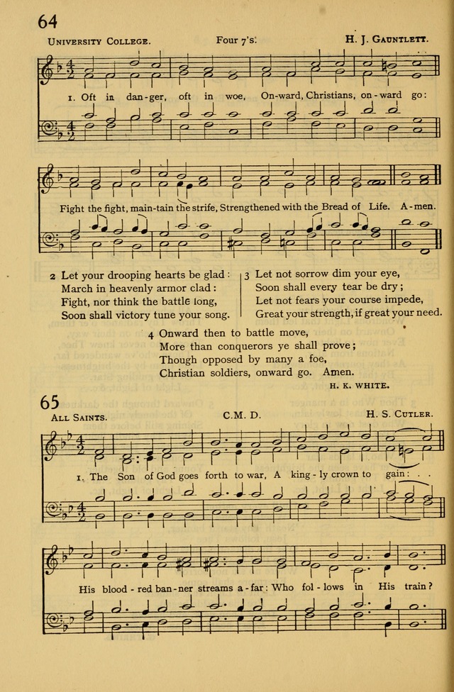 Columbia University Hymnal page 70