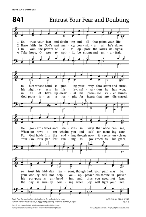 Christian Worship: Hymnal page 876
