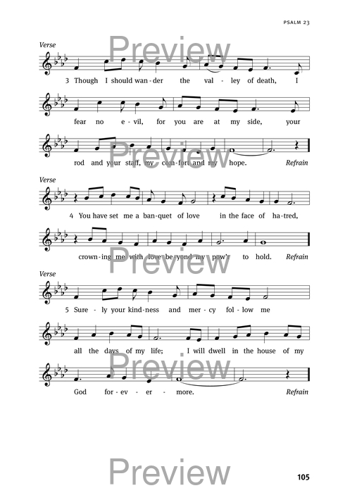Christian Worship: Psalter page 105