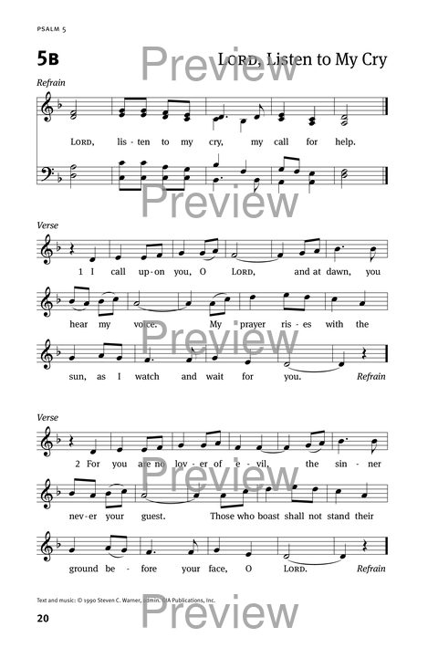 Christian Worship: Psalter page 20