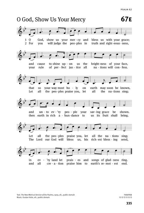 Christian Worship: Psalter page 335