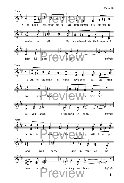 Christian Worship: Psalter page 511