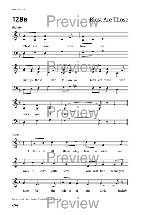Christian Worship: Psalter page 694