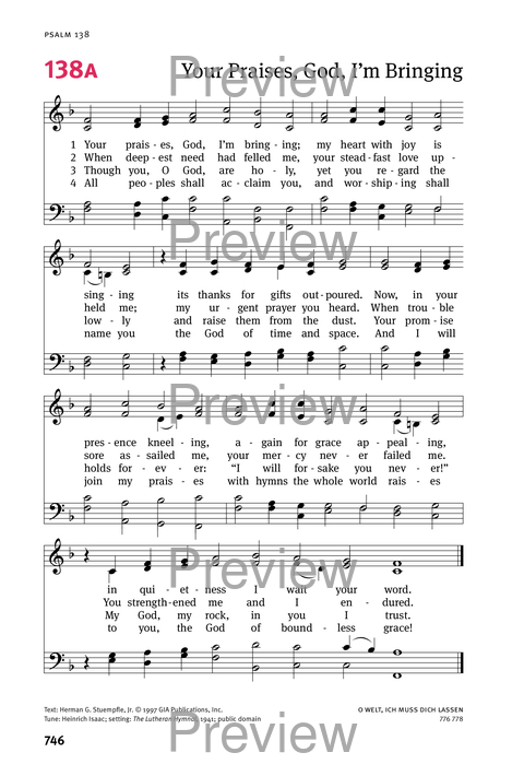 Christian Worship: Psalter page 746