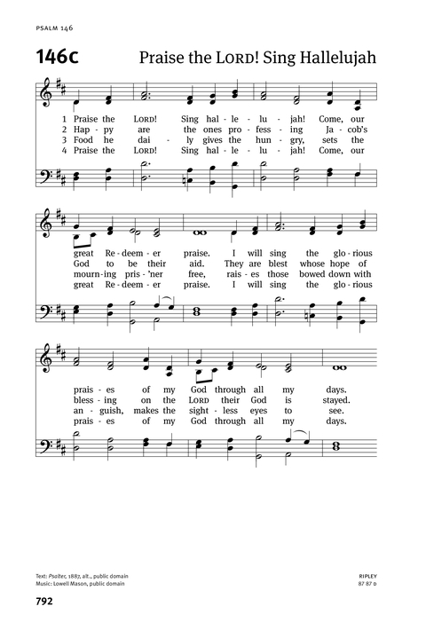 Christian Worship: Psalter page 792