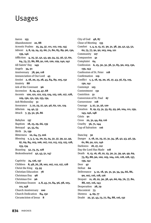 Christian Worship: Psalter page 834