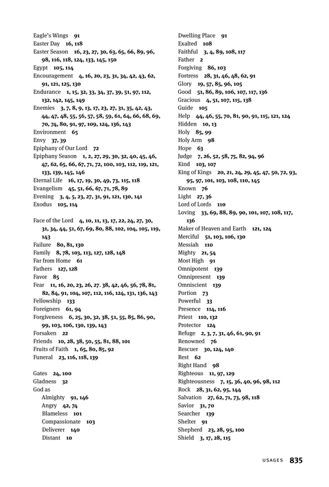 Christian Worship: Psalter page 835