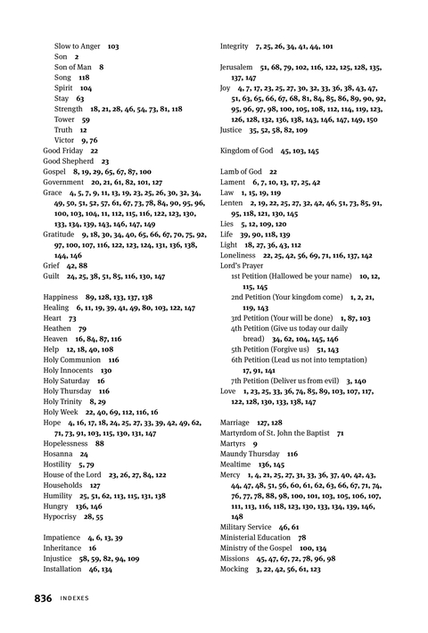 Christian Worship: Psalter page 836