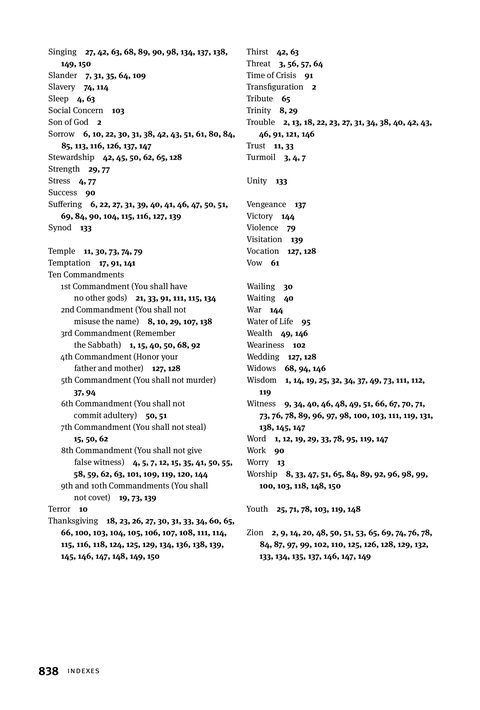 Christian Worship: Psalter page 838