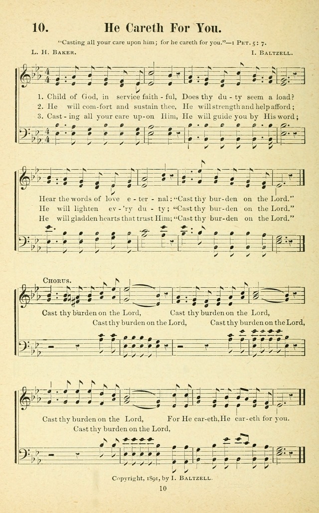 Carols of Praise: a choice collection of new gospel songs prepared especially for evangelistic services page 11
