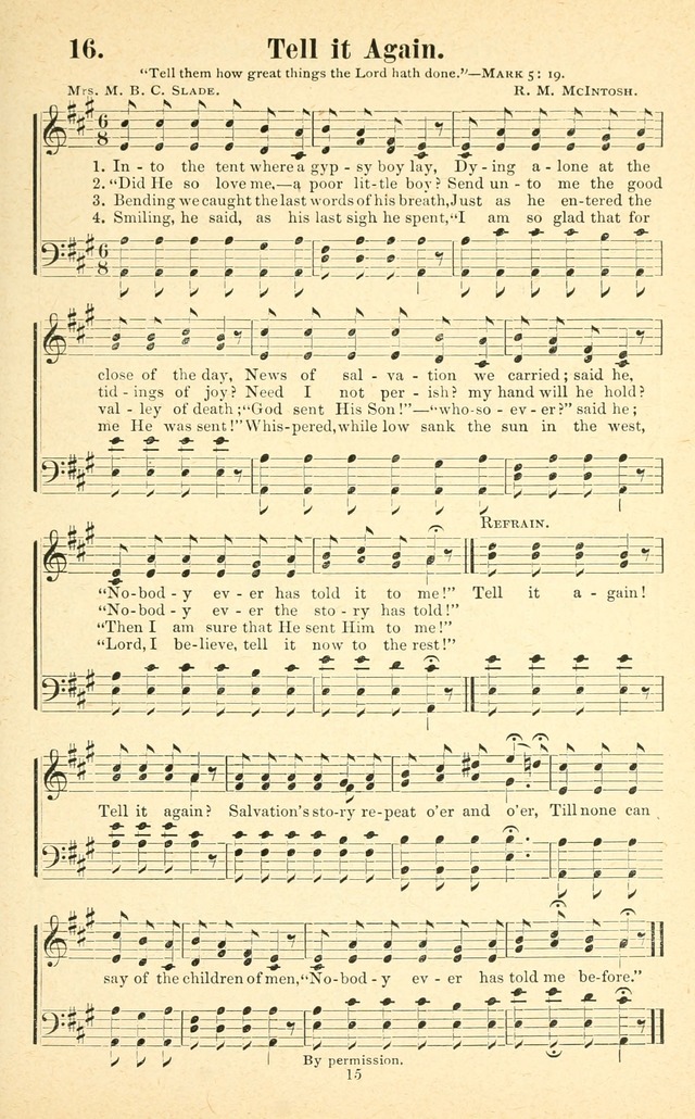 Carols of Praise: a choice collection of new gospel songs prepared especially for evangelistic services page 16
