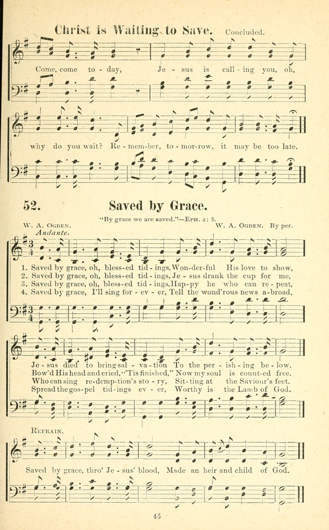 Carols of Praise: a choice collection of new gospel songs prepared especially for evangelistic services page 46