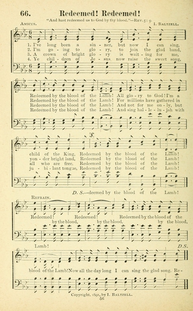 Carols of Praise: a choice collection of new gospel songs prepared especially for evangelistic services page 57