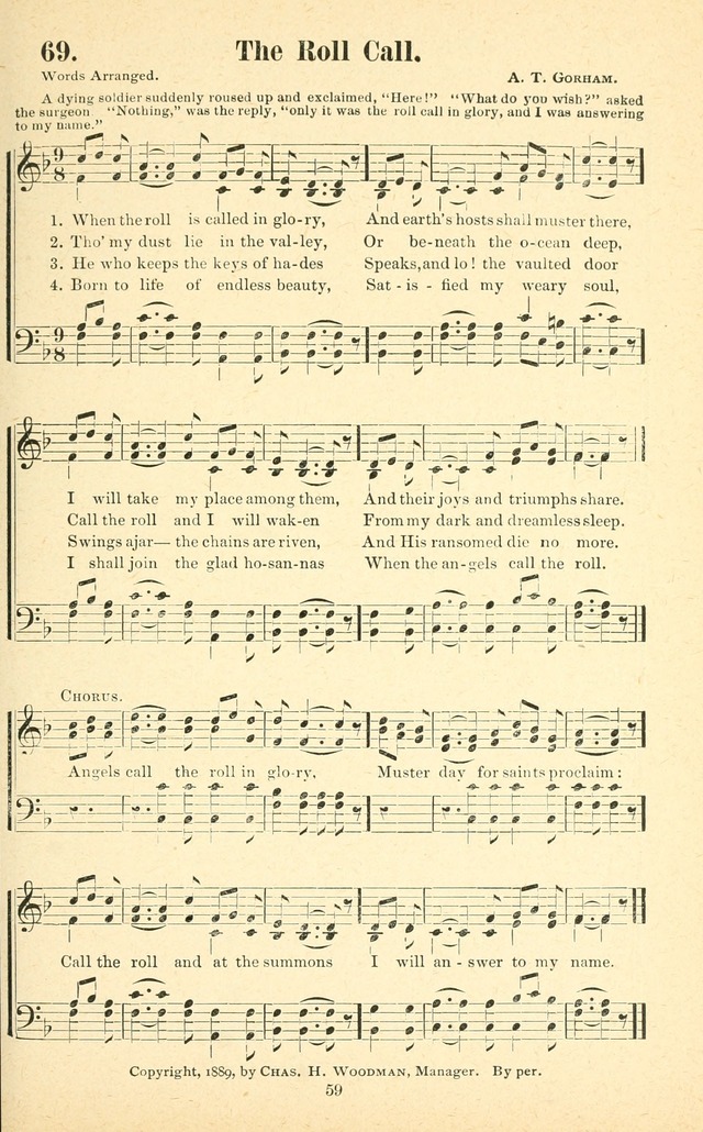 Carols of Praise: a choice collection of new gospel songs prepared especially for evangelistic services page 60