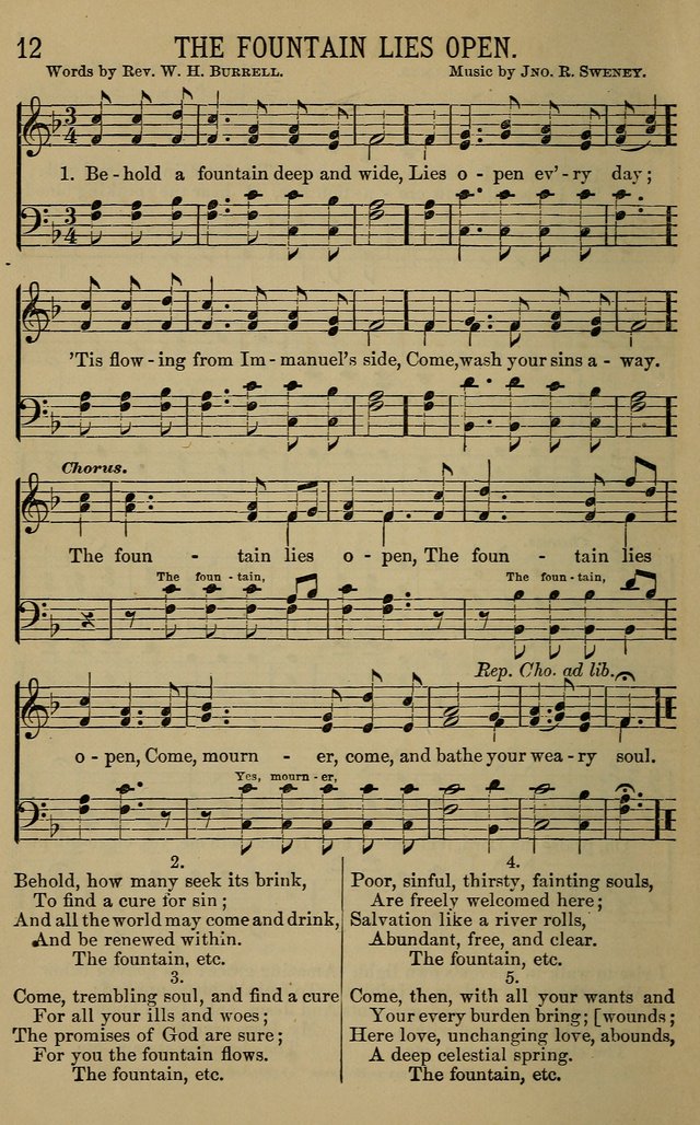 The Devotional Chimes: a choice collection of new and standard hymns and tunes, adapted to all occasions of social worship, family devotions, and congregational singing page 12
