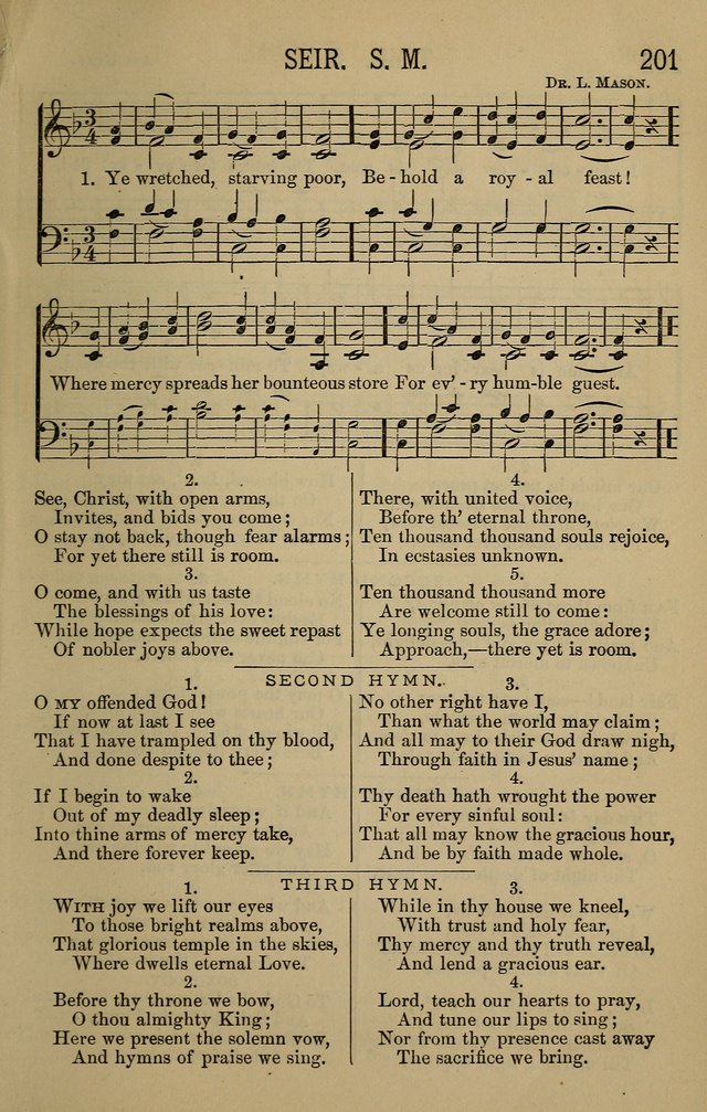 The Devotional Chimes: a choice collection of new and standard hymns and tunes, adapted to all occasions of social worship, family devotions, and congregational singing page 201