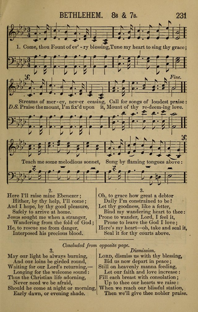 The Devotional Chimes: a choice collection of new and standard hymns and tunes, adapted to all occasions of social worship, family devotions, and congregational singing page 231