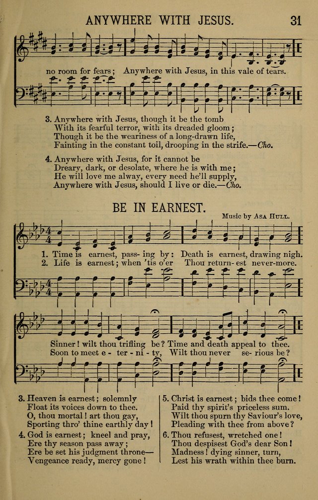 The Devotional Chimes: a choice collection of new and standard hymns and tunes, adapted to all occasions of social worship, family devotions, and congregational singing page 31