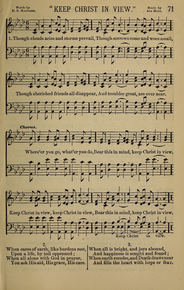 The Devotional Chimes: a choice collection of new and standard hymns and tunes, adapted to all occasions of social worship, family devotions, and congregational singing page 71