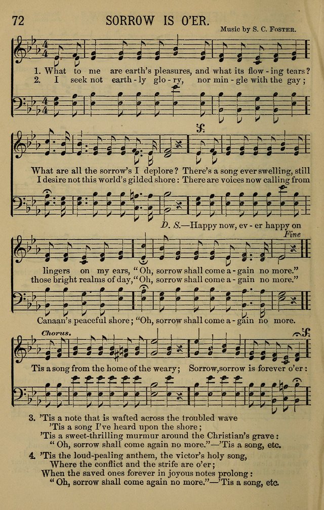 The Devotional Chimes: a choice collection of new and standard hymns and tunes, adapted to all occasions of social worship, family devotions, and congregational singing page 72