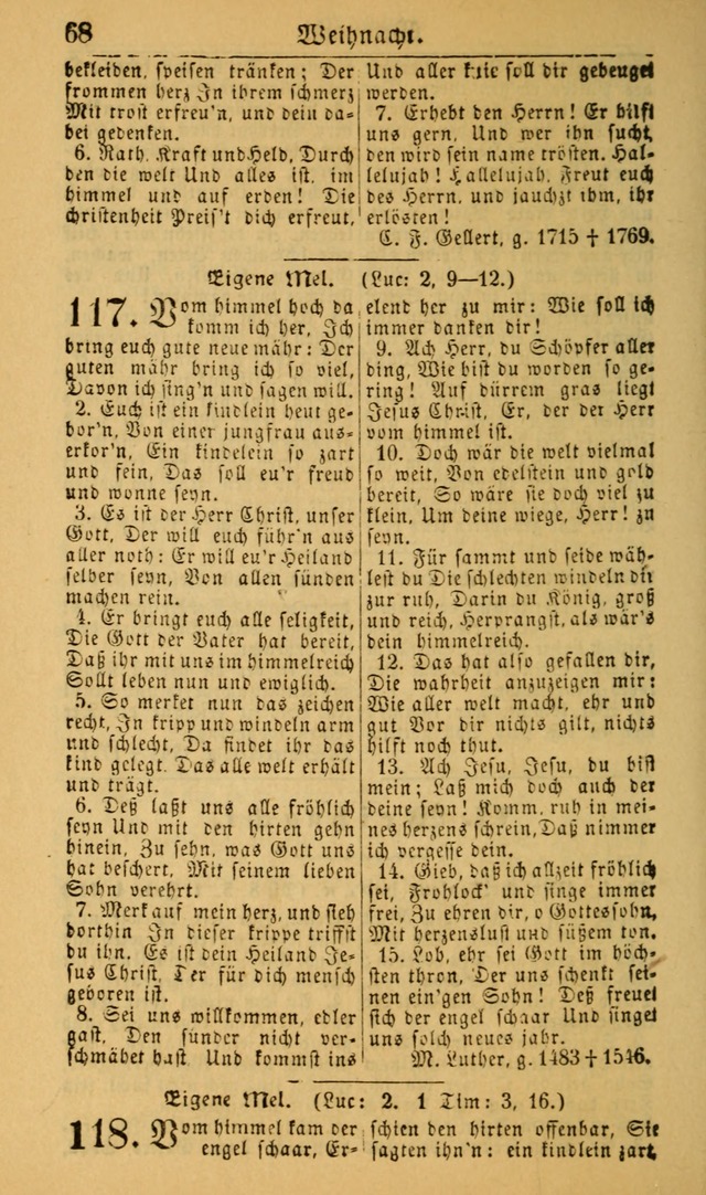 Deutsches Gesangbuch für die Evangelisch-Luterische Kirche in den Vereinigten Staaten: herausgegeben mit kirchlicher Genehmigung (22nd aufl.) page 68