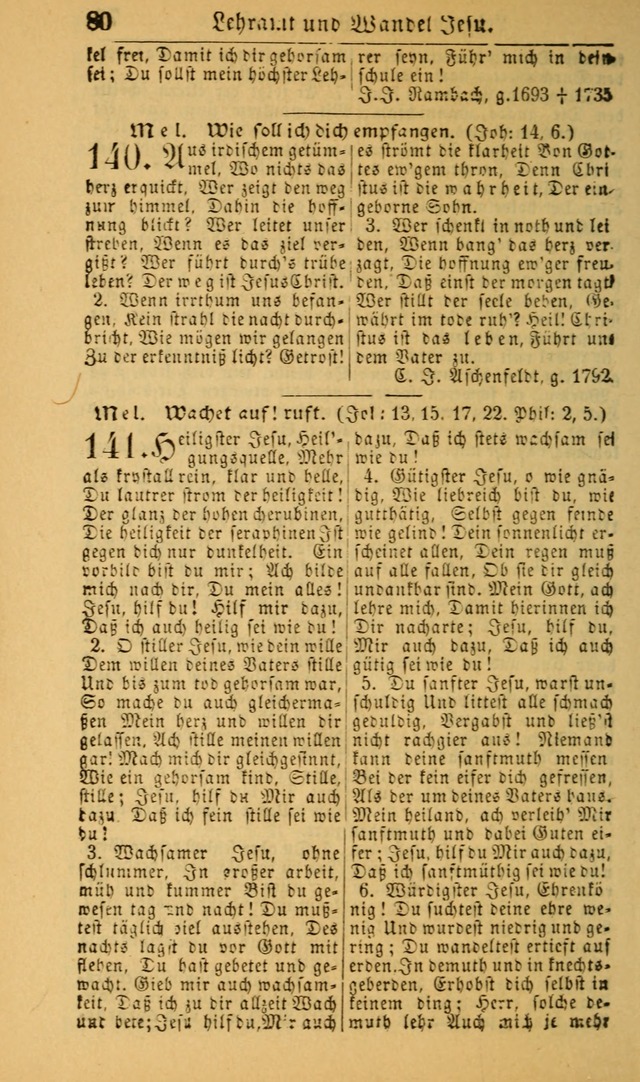 Deutsches Gesangbuch für die Evangelisch-Luterische Kirche in den Vereinigten Staaten: herausgegeben mit kirchlicher Genehmigung (22nd aufl.) page 80