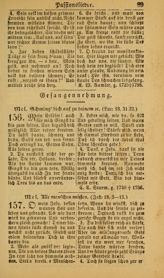 Deutsches Gesangbuch für die Evangelisch-Luterische Kirche in den Vereinigten Staaten: herausgegeben mit kirchlicher Genehmigung (22nd aufl.) page 89