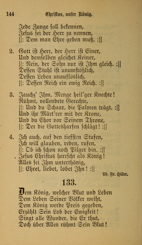 Die Glaubensharfe: Gesangbuch der deutschen Baptisten-Gemeinden. Herausgegeben auf Beschluß der Bundeskonferenz der Deutchen Baptisten-Gemeinden von America page 144