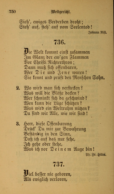 Die Glaubensharfe: Gesangbuch der deutschen Baptisten-Gemeinden. Herausgegeben auf Beschluß der Bundeskonferenz der Deutchen Baptisten-Gemeinden von America page 750