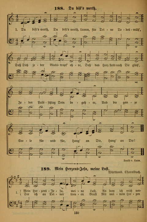 Die Glaubensharfe (With Melodies): Gesangbuch der deutschen Baptisten-Gemeinden. Herausgegeben auf Beschluß der Bundeskonferenz der Deutchen Baptisten-Gemeinden von America (2. ed) page 150