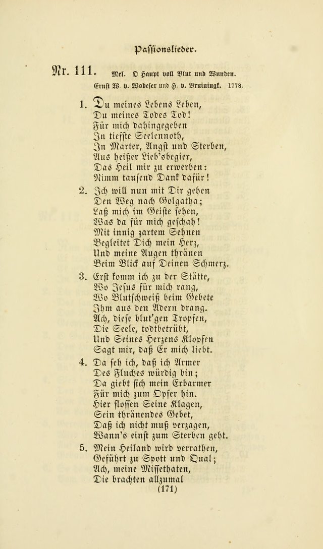 Deutsches Gesangbuch: eine auswahl geistlicher Lieder aus allen Zeiten der Christlichen Kirche page 168