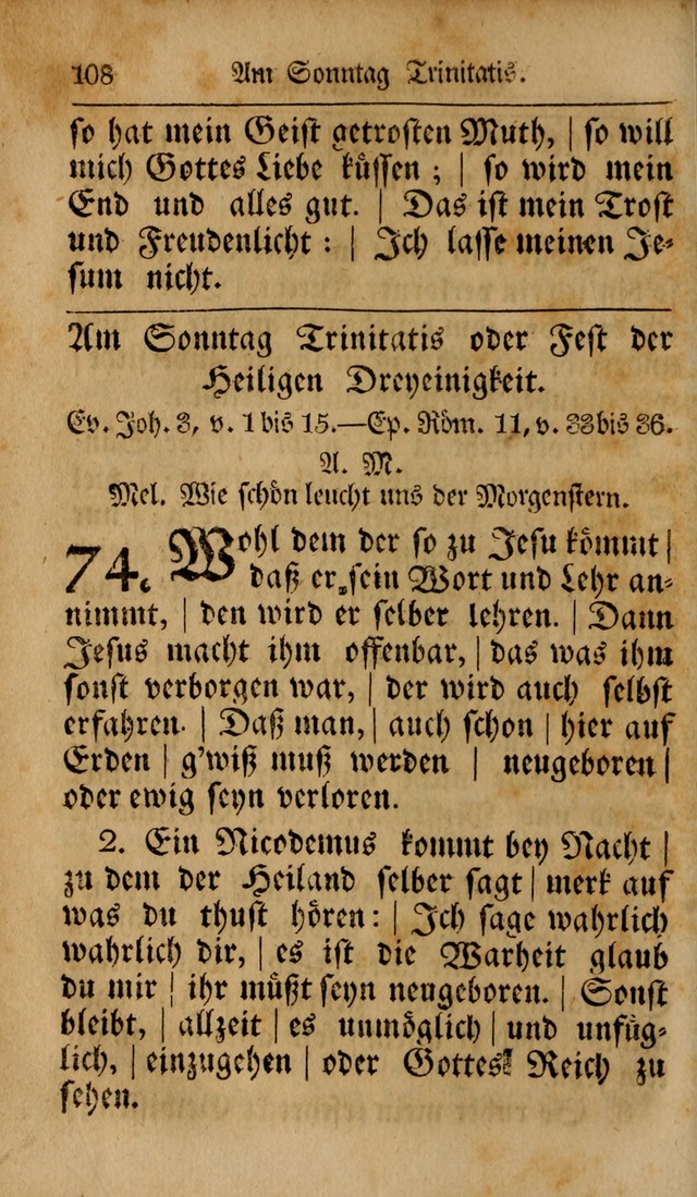 Das neu eingerichtete Gesang-buch: bestehend aus einer Sammlung der besten Lieder, zum gebrauch des öffentlichen Deutschen Gottesdienstes