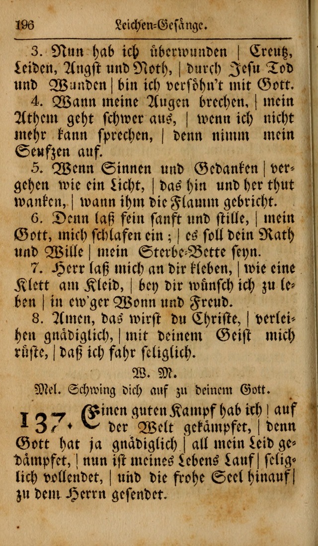 Das neu eingerichtete Gesang-buch: bestehend aus einer Sammlung der besten Lieder, zum gebrauch des öffentlichen Deutschen Gottesdienstes