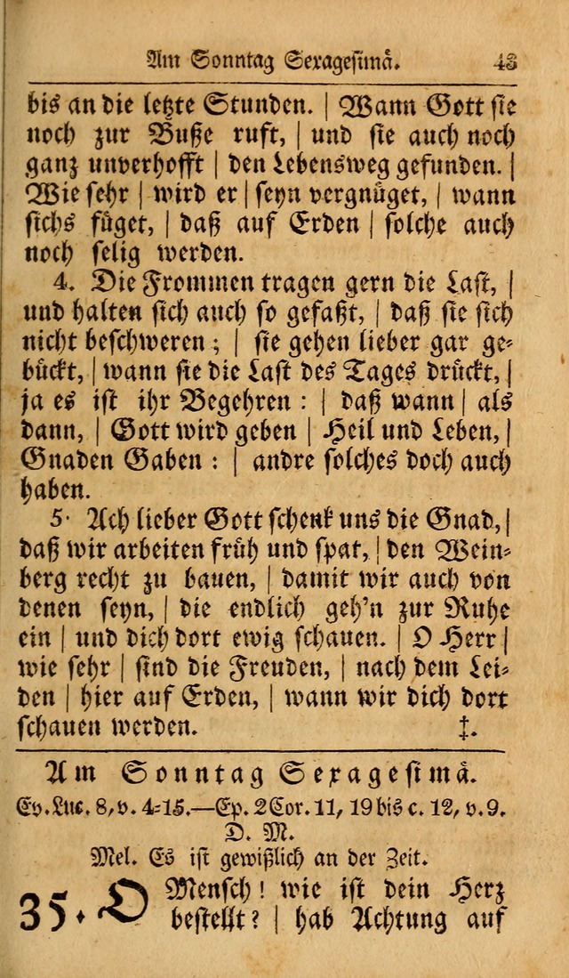 Das neu eingerichtete Gesang-buch: bestehend aus einer Sammlung der besten Lieder, zum gebrauch des öffentlichen Deutschen Gottesdienstes