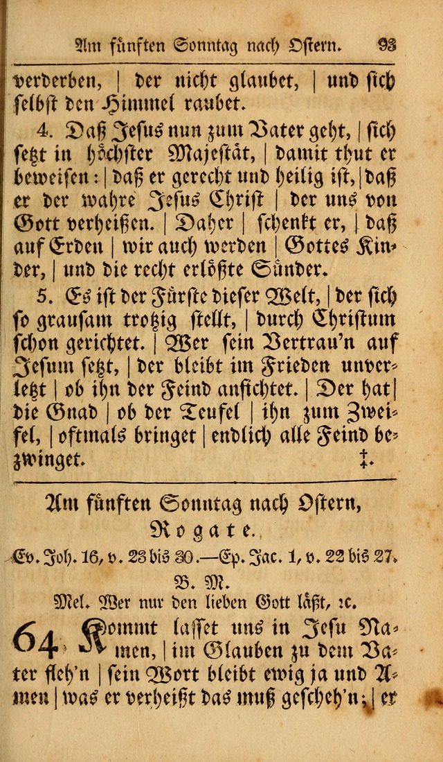 Das neu eingerichtete Gesang-buch: bestehend aus einer Sammlung der besten Lieder, zum gebrauch des öffentlichen Deutschen Gottesdienstes