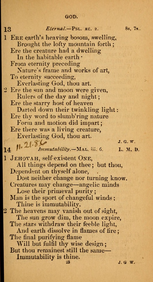 Devotional hymns: selected for public and social worship page 23