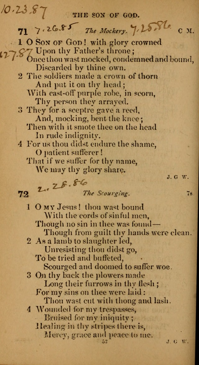 Devotional hymns: selected for public and social worship page 52