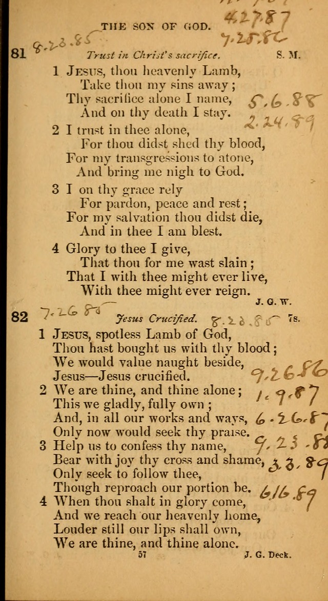Devotional hymns: selected for public and social worship page 57