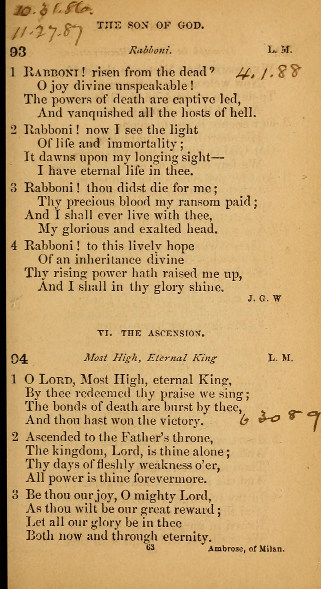Devotional hymns: selected for public and social worship page 63