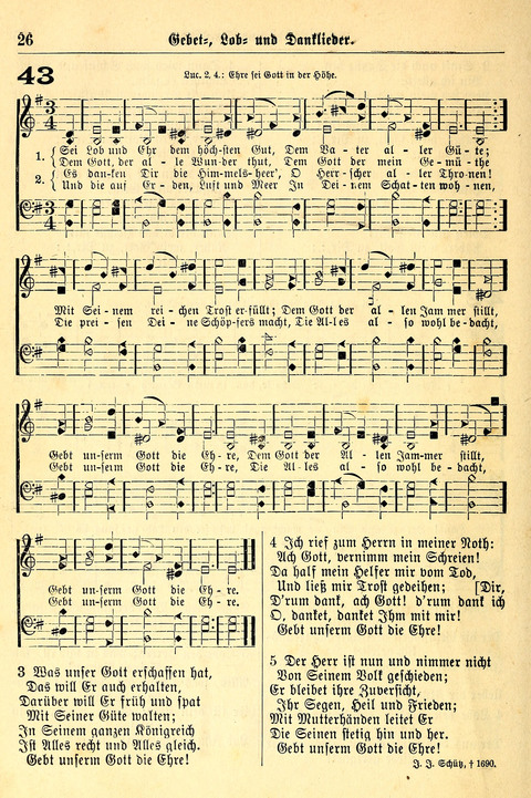 Deutsches Lieder- und Melodienbuch: mit einem Anhang englisher Lieder page 26