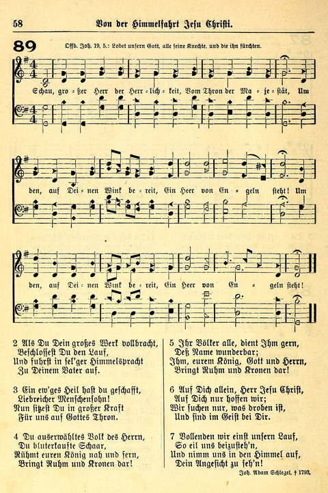 Deutsches Lieder- und Melodienbuch: mit einem Anhang englisher Lieder page 58