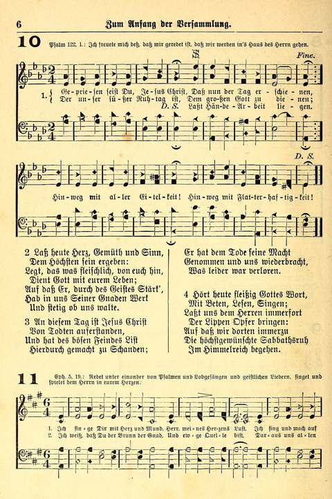 Deutsches Lieder- und Melodienbuch: mit einem Anhang englisher Lieder page 6