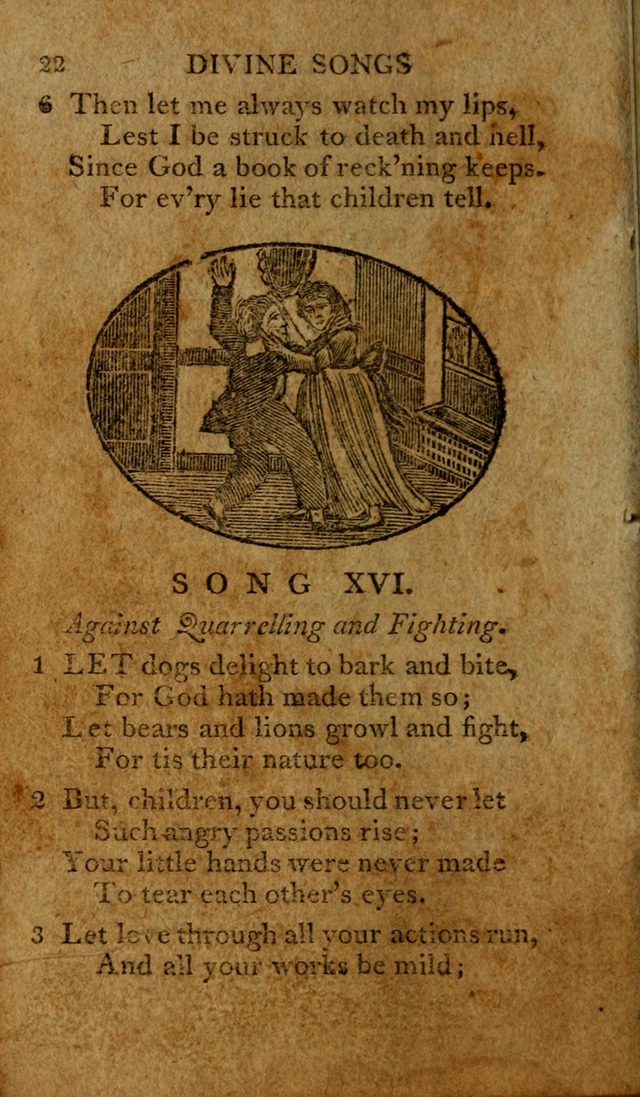 Divine Songs: attempted in easy language, for the use of children page 22