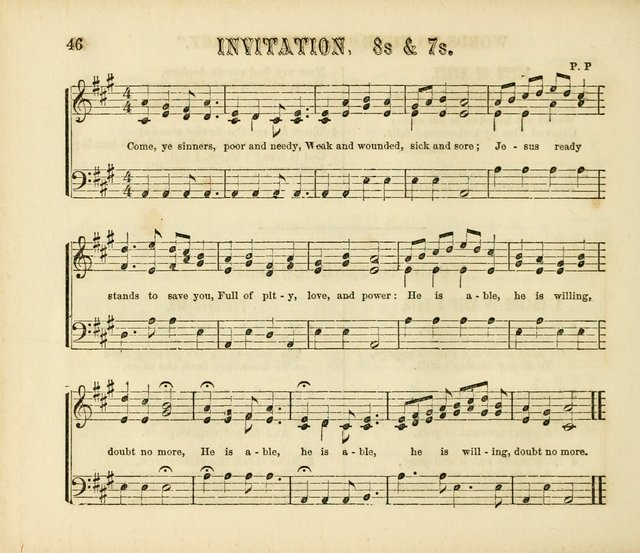 Early Blossoms: a collection of music for Sabbath schools, with rudiments page 46