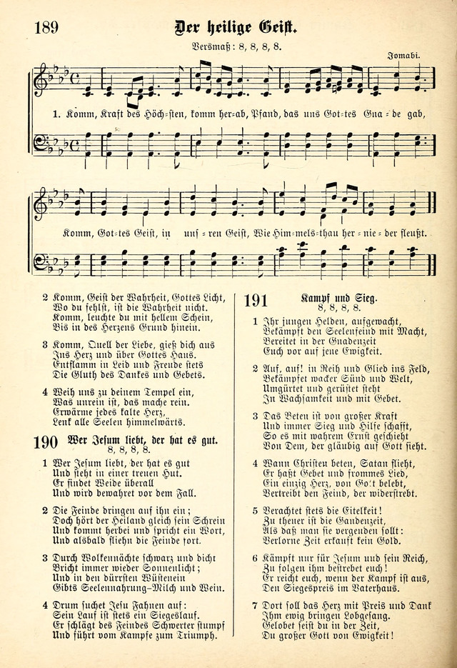 Evangelisches Gesangbuch: Die kleine Palme, mit Anhang page 166