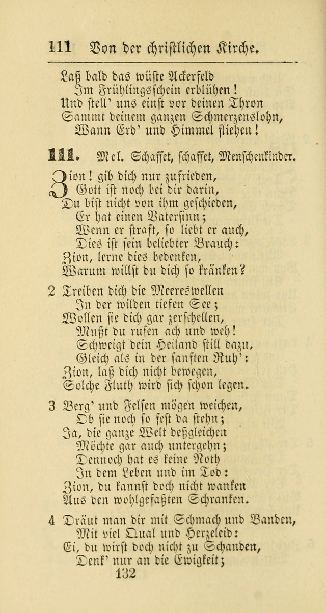 Evangelisches Gesangbuch: oder eine sammlung geistreicher lieder zum gebrauch der Evangelischen Gemeinschaft und aller heilsuchenden seelen page 132